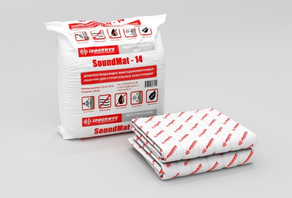 Акустический мат Izogertz SoundMat 10 (10000х1500х10мм) в уп.15м2