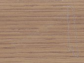 Плинтус шпонированный Педросс 80х16х2500 Дуб Коньяк