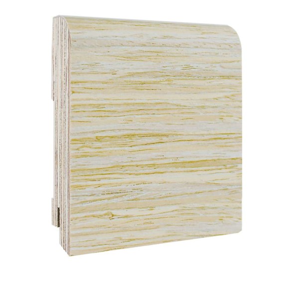 Плинтус шпонированный натур. Finitura Decor 83*19*2400 дуб выбеленный 510 DS