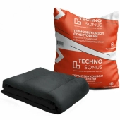 Мат для звукоизоляции ТермоЗвукоИзол Огнестойкий (5мх1,5мх13мм) 7,5м2, чёрный