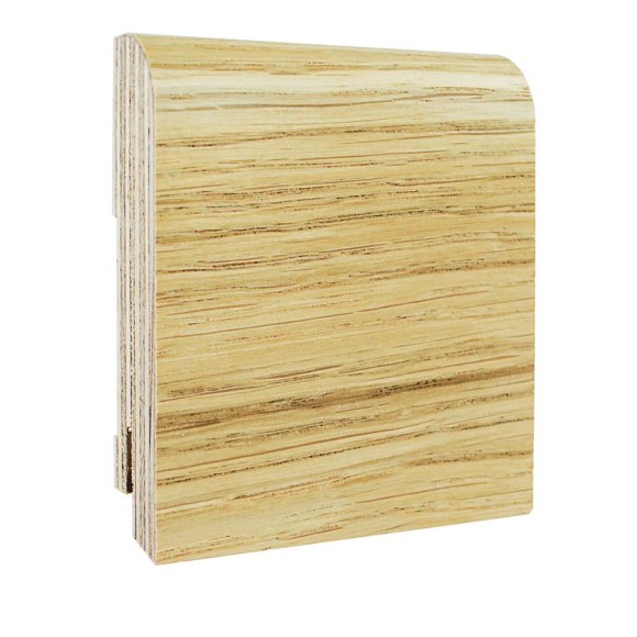 Плинтус шпонированный натур. Finitura Decor 70*15*2400 дуб без покрытия