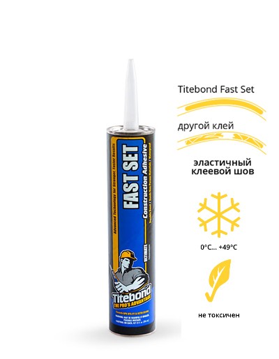 Клей Titebond Fast Set Polyurethane (0,296 л) (полиуретановый) Клей Titebond Fast Set Polyurethane (0,296 л) (полиуретановый)