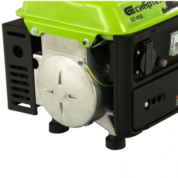 Генератор бензиновый БС-950, 0.8 кВт, 230 В, 2-х тактный, 4 л, ручной стартер Сибртех