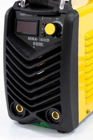 Аппарат инверторный дуговой сварки ММА-160ID, 160 А, ПВР 60%, диаметр электрода 1.6-3.2 мм, провод 2 м Denzel Аппарат инверторный дуговой сварки ММА-160ID, 160 А, ПВР 60%, диаметр электрода 1.6-3.2 мм, провод 2 м Denzel