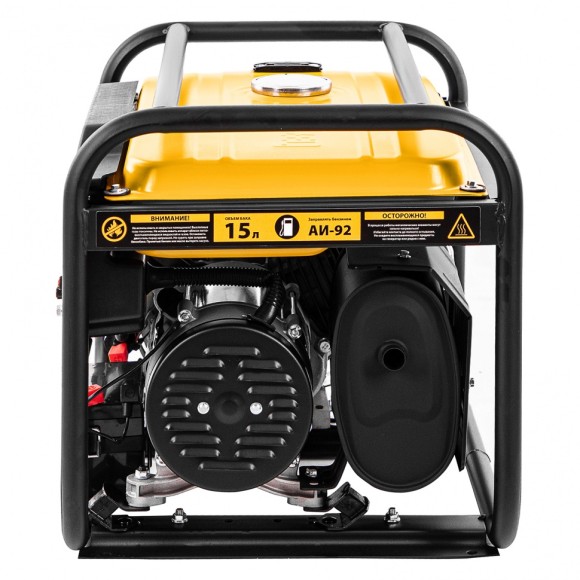 Генератор бензиновый PS-33E, 3.3 кВт, 230В, 15 л, электростартер Denzel