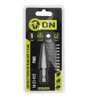 ON Сверло ступенчатое по металлу Р6М5, 4-5-6-7-8-9-10-11-12 мм, шестигранный хвостовик