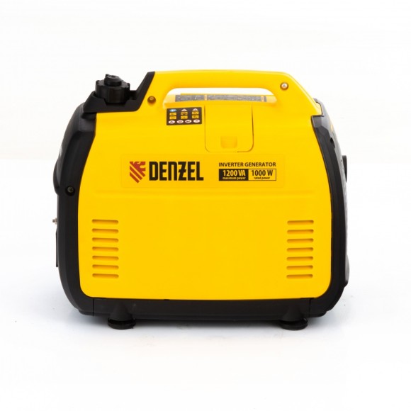 Генератор инверторный GT-1200iS, 1.2 кВт, 230 В, бак 2.4 л, закрытый корпус, ручной старт Denzel