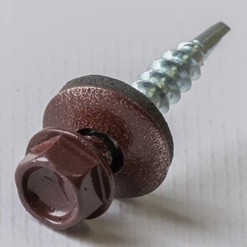 Саморез кровельный 4,8х29 RAL 8017 шоколадно-коричневый KRcwZD Yoko