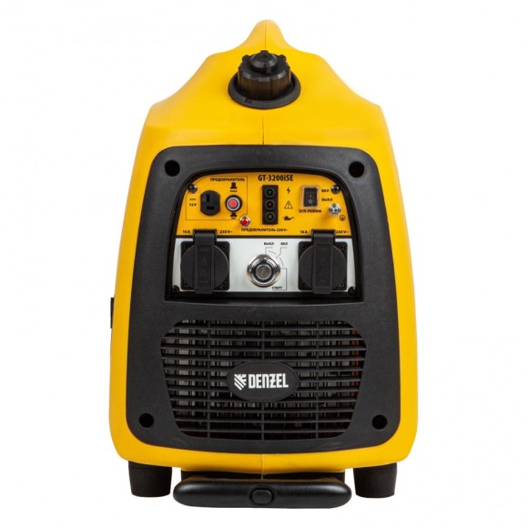 Генератор инверторный GT-3200iSE, 3.2 кВт, 230 В, бак 6 л, закрытый корпус, электростартер Denzel