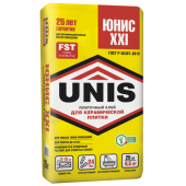 Клей для плитки Unis ХХI 25 кг Клей для плитки Unis ХХI 25 кг