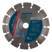 Диск алмазный, 180 х 22.2 мм, лазерная приварка сегментов, сухая резка Gross Диск алмазный, 180 х 22.2 мм, лазерная приварка сегментов, сухая резка Gross