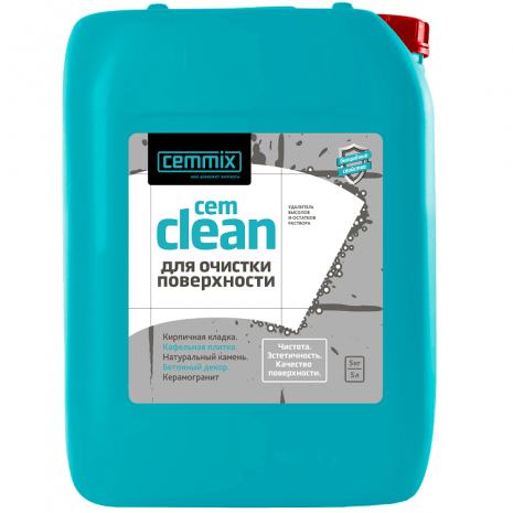 Очищающее средство Cemmix Cem Clean 5 л для высолов и остатков раствора