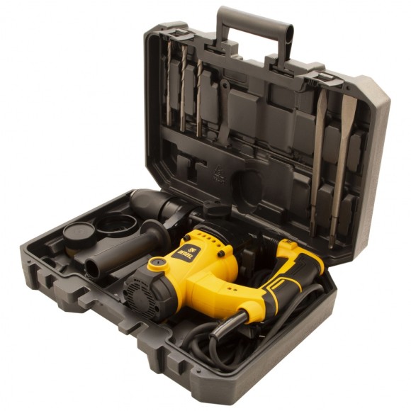 Перфоратор электрический RHV-1100-26, SDS-plus, 1100 Вт, 4 Дж, 3 режима Denzel Перфоратор электрический RHV-1100-26, SDS-plus, 1100 Вт, 4 Дж, 3 режима Denzel