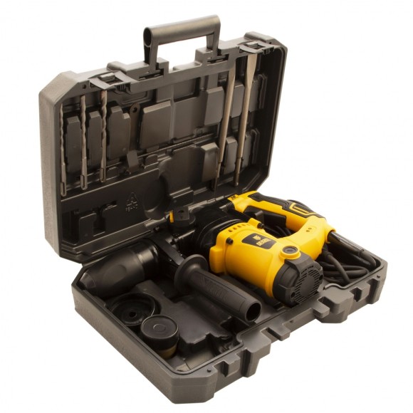 Перфоратор электрический RHV-1100-26, SDS-plus, 1100 Вт, 4 Дж, 3 режима Denzel Перфоратор электрический RHV-1100-26, SDS-plus, 1100 Вт, 4 Дж, 3 режима Denzel