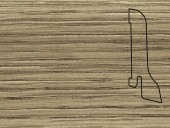 Плинтус шпонированный Педросс 60х22х2500 Дуб Презенс