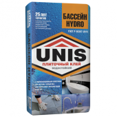 Клей для плитки Unis Бассейн Hydro 25 кг Клей для плитки Unis Бассейн Hydro 25 кг