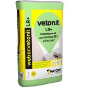 Шпаклевка полимерная Weber.vetonit LR + 20кг/меш Шпаклевка полимерная Weber.vetonit LR + 20кг/меш