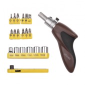 Отвертка Biber 85554 с набором бит и головок (20 предметов) Отвертка Biber 85554 с набором бит и головок (20 предметов)