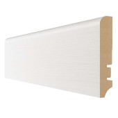 Плинтус МДФ ламинированный HANNAHHOLZ AD 81402.33 Дуб Джок Стрейтч белый 2400*81*16 мм