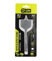 ON Сверло по дереву перовое 45х152мм, шестигранный хвостовик ON Сверло по дереву перовое 45х152мм, шестигранный хвостовик