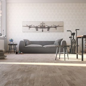 Паркетная доска PolarWood Дуб TUNDRA WHITE MATT 3S 2G (3,41 м2)