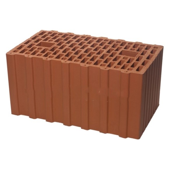 Керамический блок теплая керамика Ceramic Thermo 12,4 NF крас. рифл. рабоч. щел. BRAER