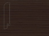 Плинтус шпонированный Педросс 80*18*2500 Дуб Коньяк